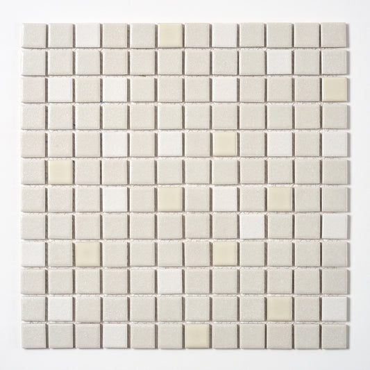 Vintage 1980s Gray Glazed Mosaic Floor Tile, 100 Sq Ft Available - 25 Sq Ft Per Box
