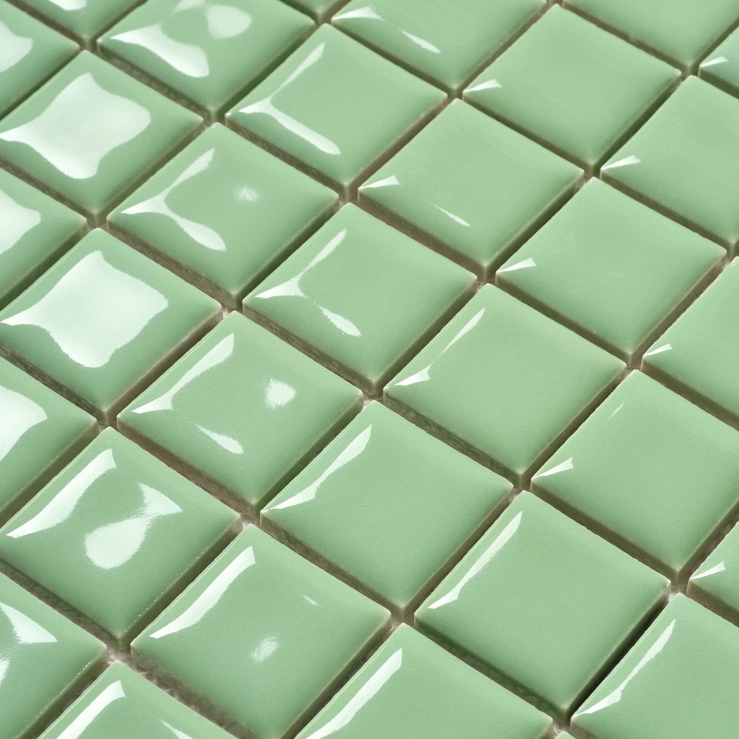 Vintage Jade Green Japanese 1960s Wall Tile, 58 Sq Ft Available - 14.5 Sq Ft Per Box