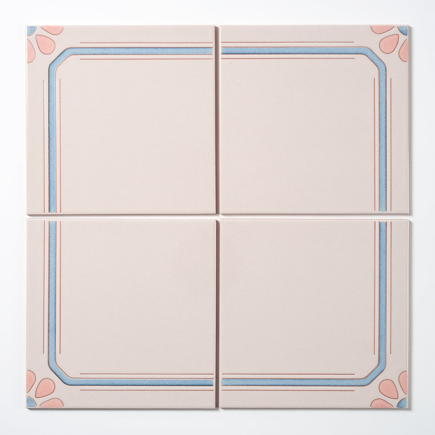 1980s "Massachusetts" Italian Floral Floor Tile, 864 Sq Ft Available - 18 Sq Ft Per Box