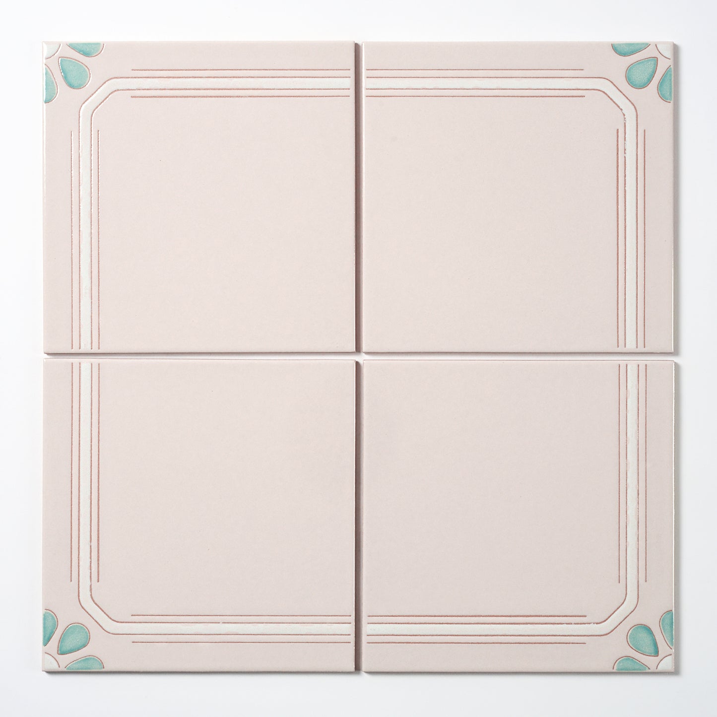 1980s "Connecticut" Italian Floral Floor Tile, 1116 Sq Ft Available - 18 Sq Ft Per Box