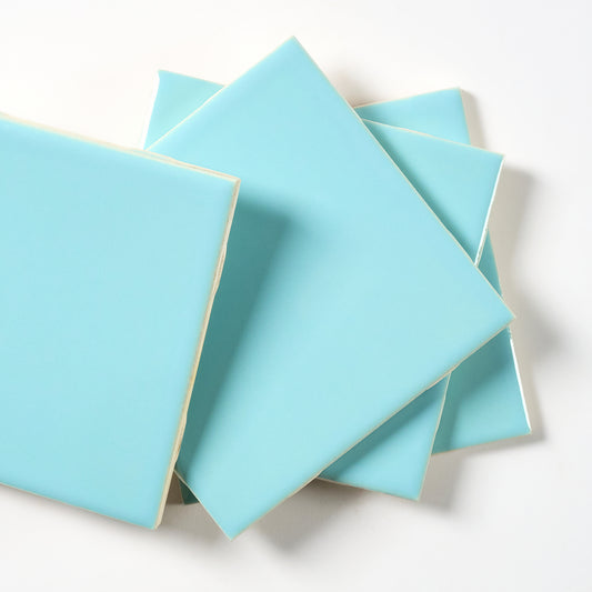 1960s Mid State Turquoise Wall Tile, 11.5 Sq Ft Available