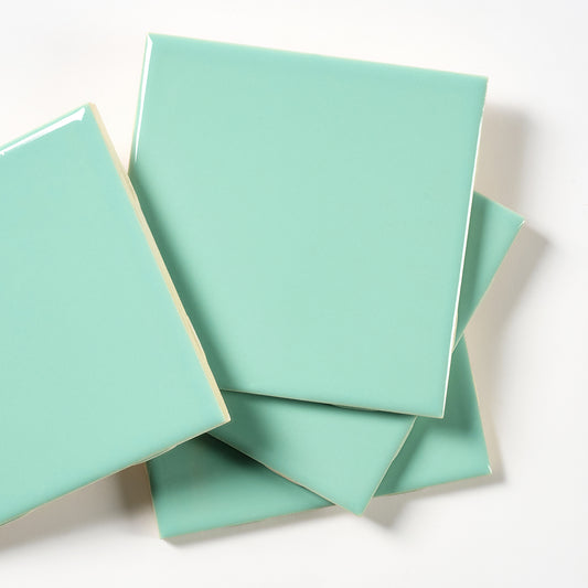 1960s Mid State Green Wall Tile, 13 Sq Ft Available