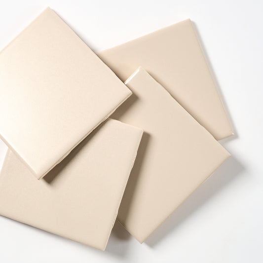 1960s Mid State Matte Beige Wall Tile, 4 Sq Ft Available