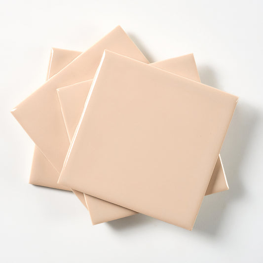 1960s FLORIDA TILE Fawn Beige Wall Tile, 7 Sq Ft Available