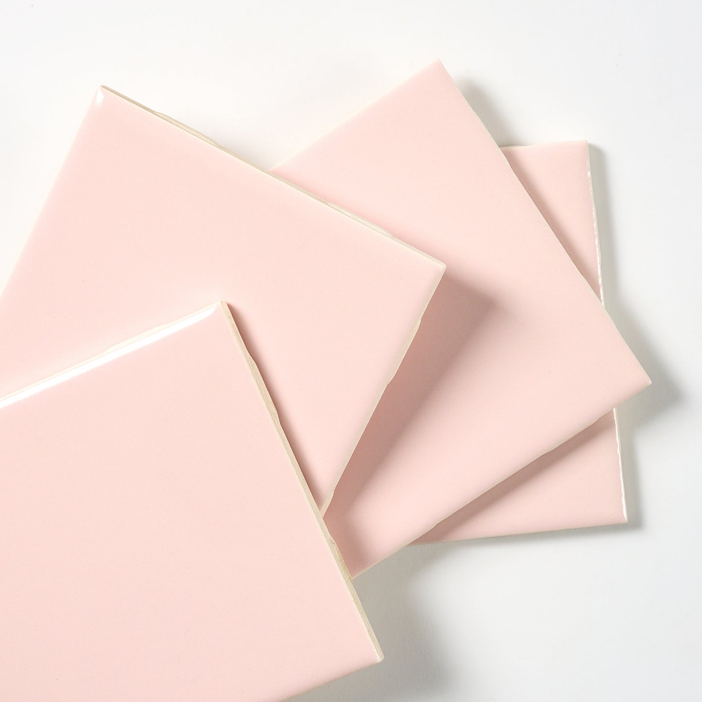 1960s Suntile Matte Dawn Pink Wall Tile, 19.5 Sq Ft Available - 9.75 Sq Ft Per Box