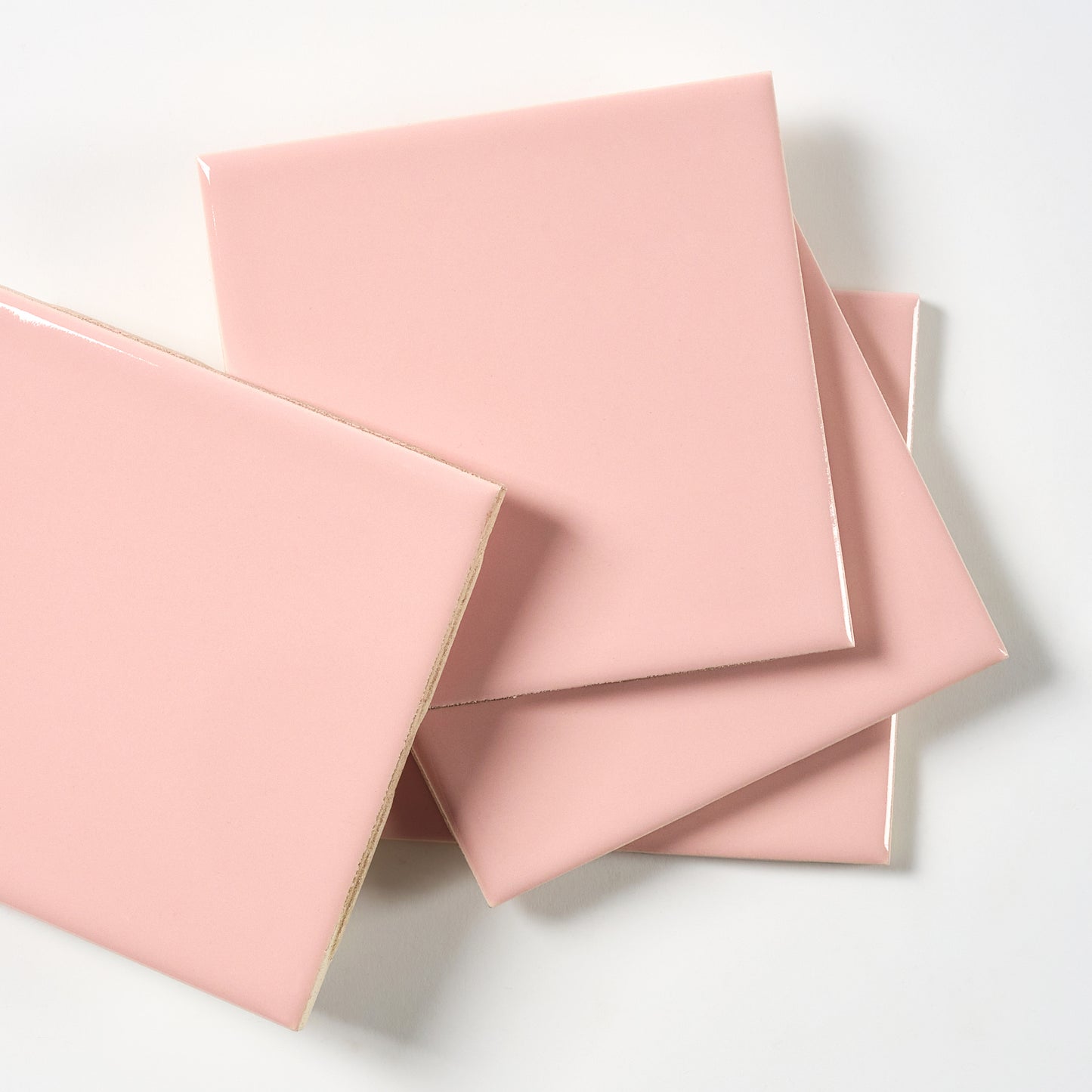 1960s FLORIDA TILE Pink Wall Tile, 6.5 Sq Ft Available