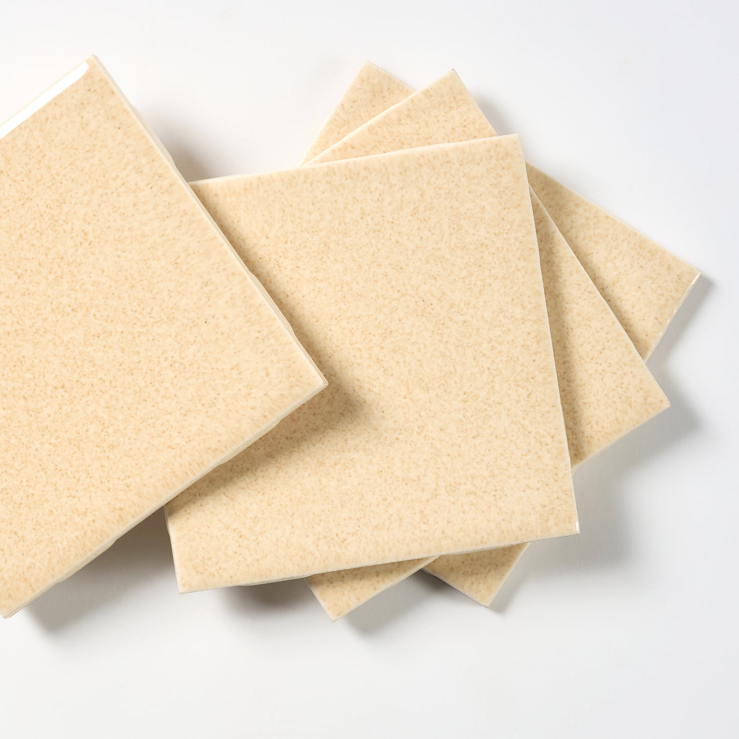 1960s Camtile Speckled Tan Wall Tile, 11 Sq Ft Available