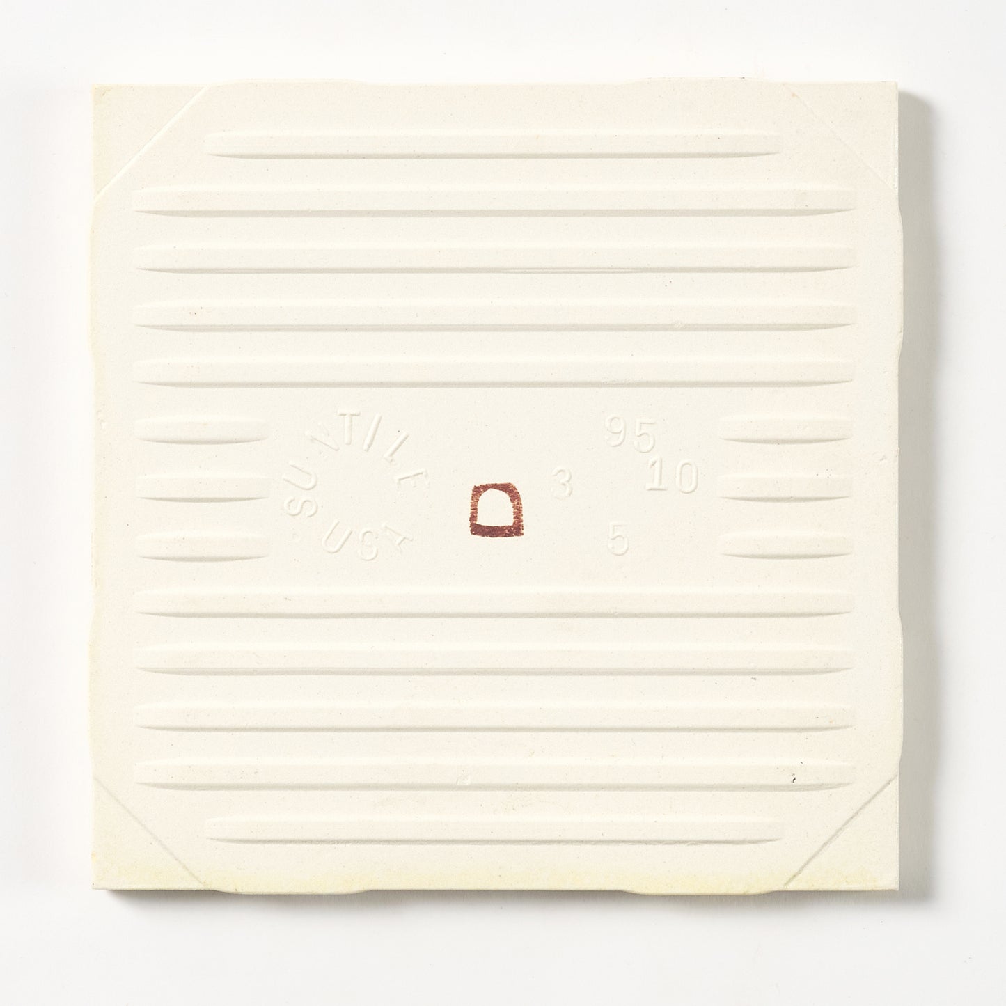 1960s Suntile Suntex Shell White Wall Tile, 13 Sq Ft Available