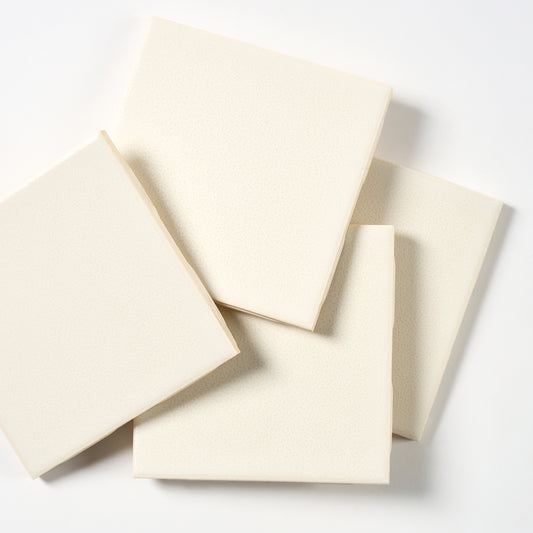 1960s Mid State Textured Glaze White Wall Tile, 14.5 Sq Ft Available