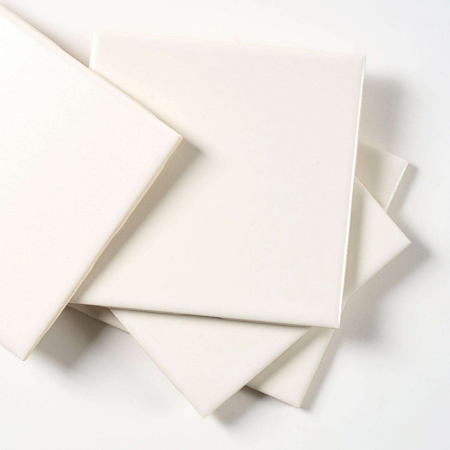 1960s FLORIDA TILE Matte White Wall Tile, 9 Sq Ft Available