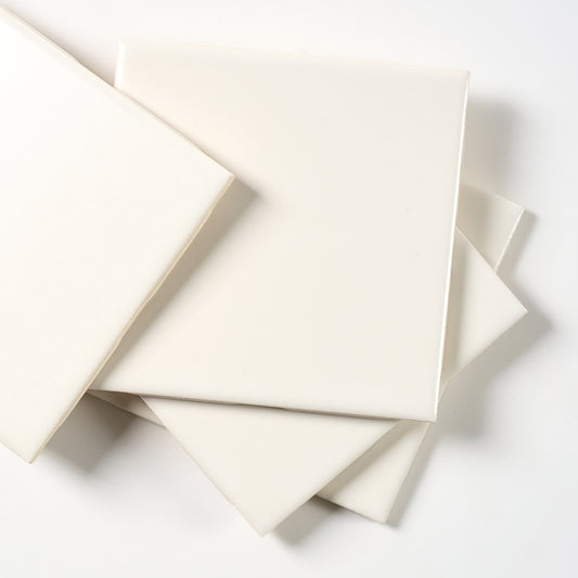 1960s FLORIDA TILE Matte White Wall Tile, 9 Sq Ft Available