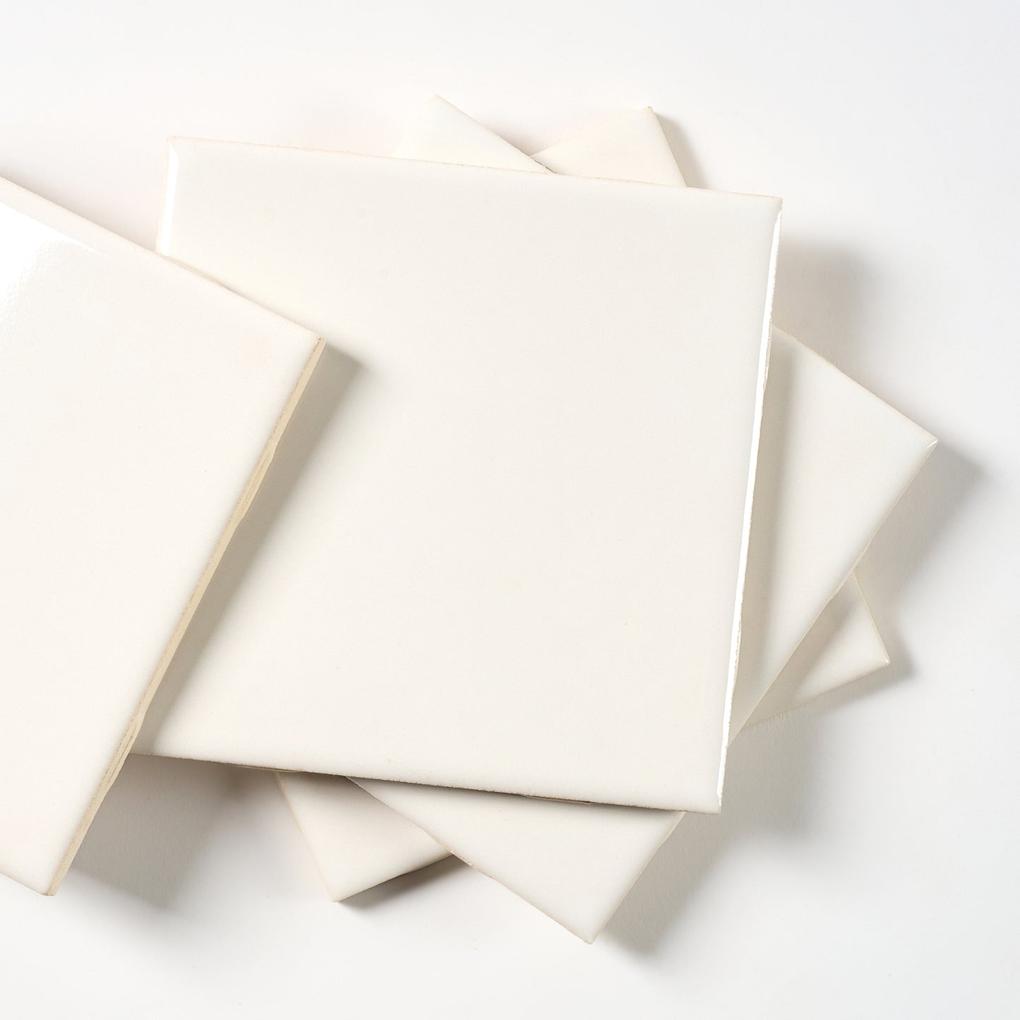 1960s Mid State Snow White Wall Tile, 4 Sq Ft Available