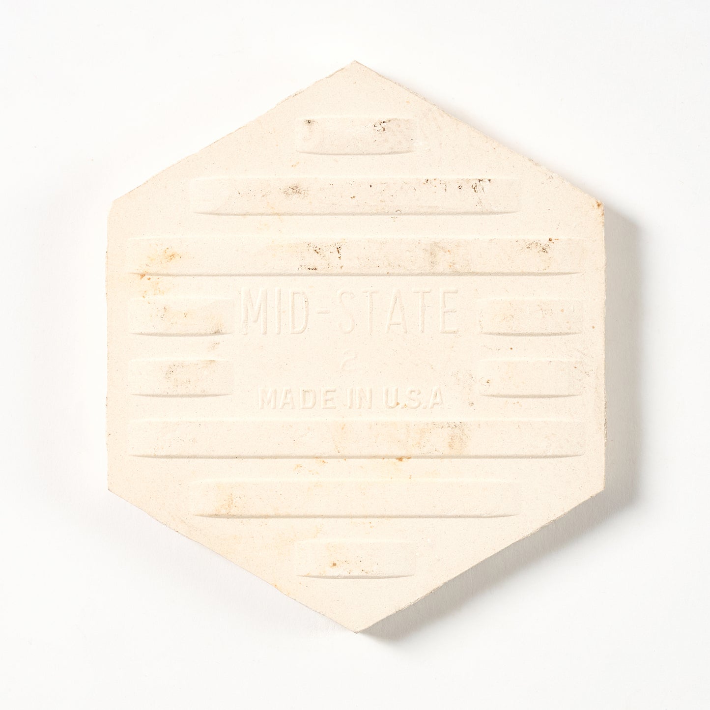 1960s Mid State Crystalline White Hex Wall Tile, 7.5 Sq Ft Available