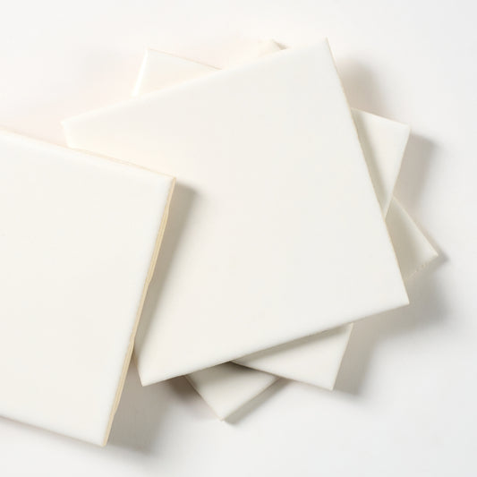 1960s Mid State Matte White Frost Wall Tile, 32 Sq Ft Available - 8 Sq Ft Per Box