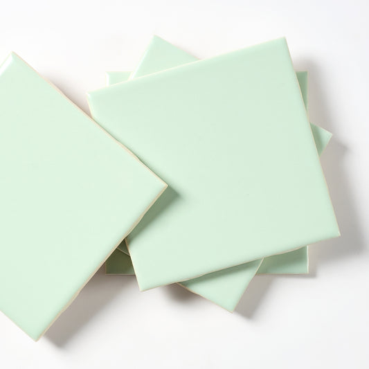 1960s Mid State Matte Fern Green Wall Tile, 18 Sq Ft Available - 9 Sq Ft Per Box