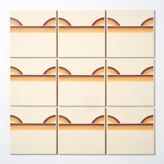 1970s Vintage Italian Retro Wall Tile, 216 Sq Ft Available - 18 Sq Ft Per Box