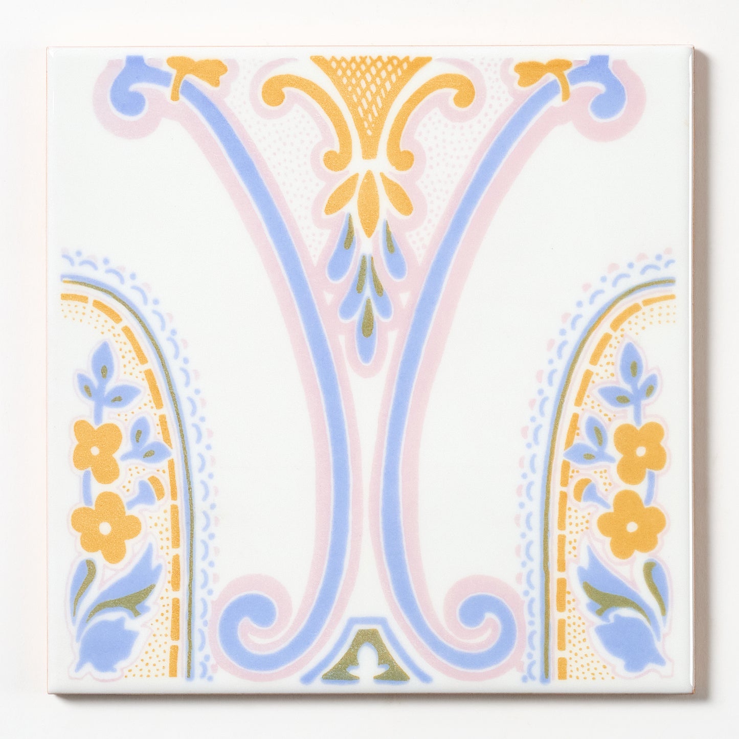 1970s Vintage Italian Rococo Revival Wall Tile, 324 Sq Ft Available - 18 Sq Ft Per Box