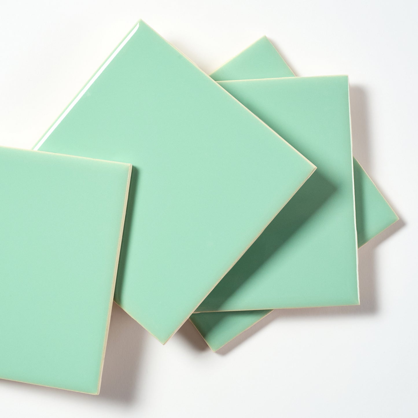 1970s INA Light Green Wall Tile