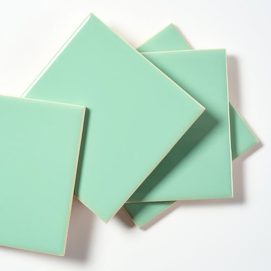 1970s INA Light Green Wall Tile