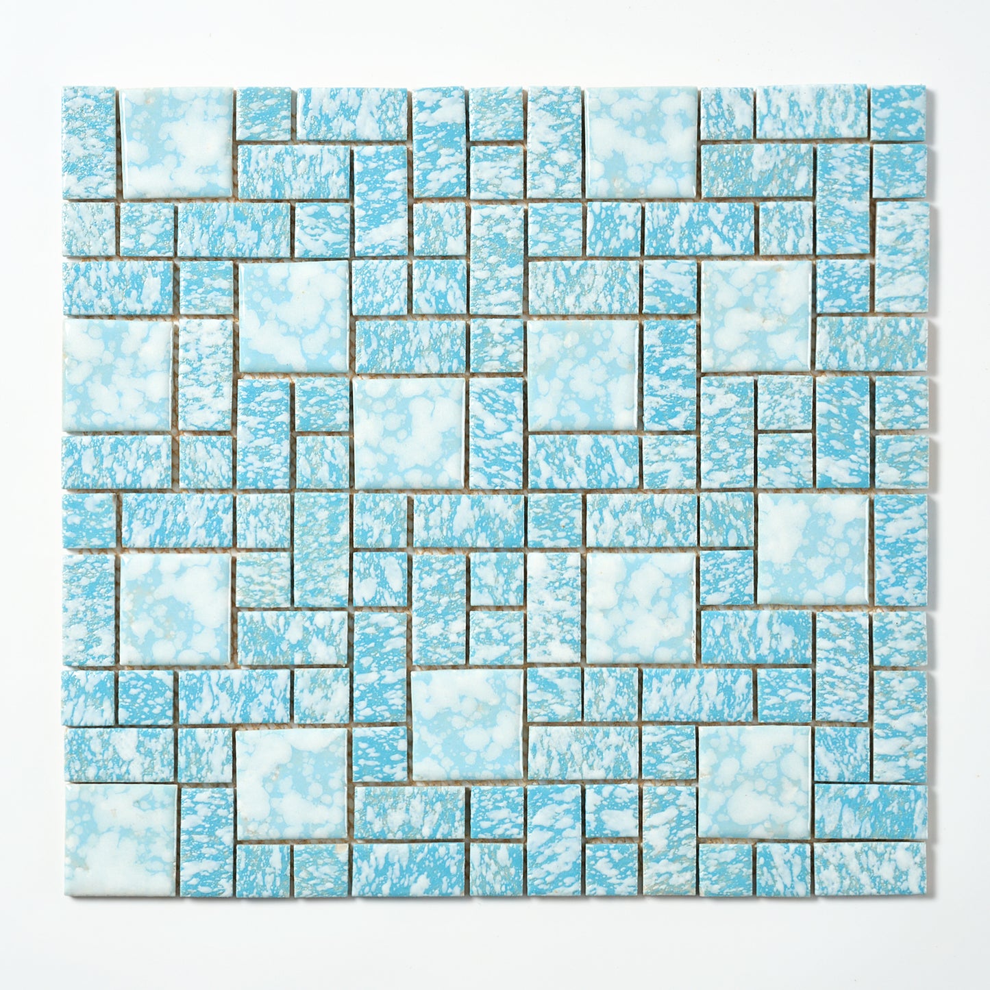 Vintage Blue Random Japanese 1960s Wall Tile