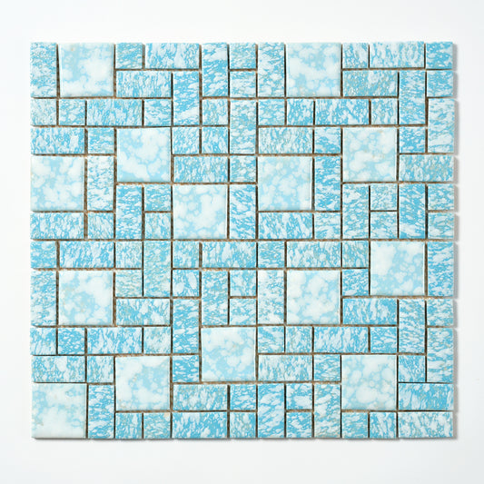 Vintage Blue Random Japanese 1960s Wall Tile