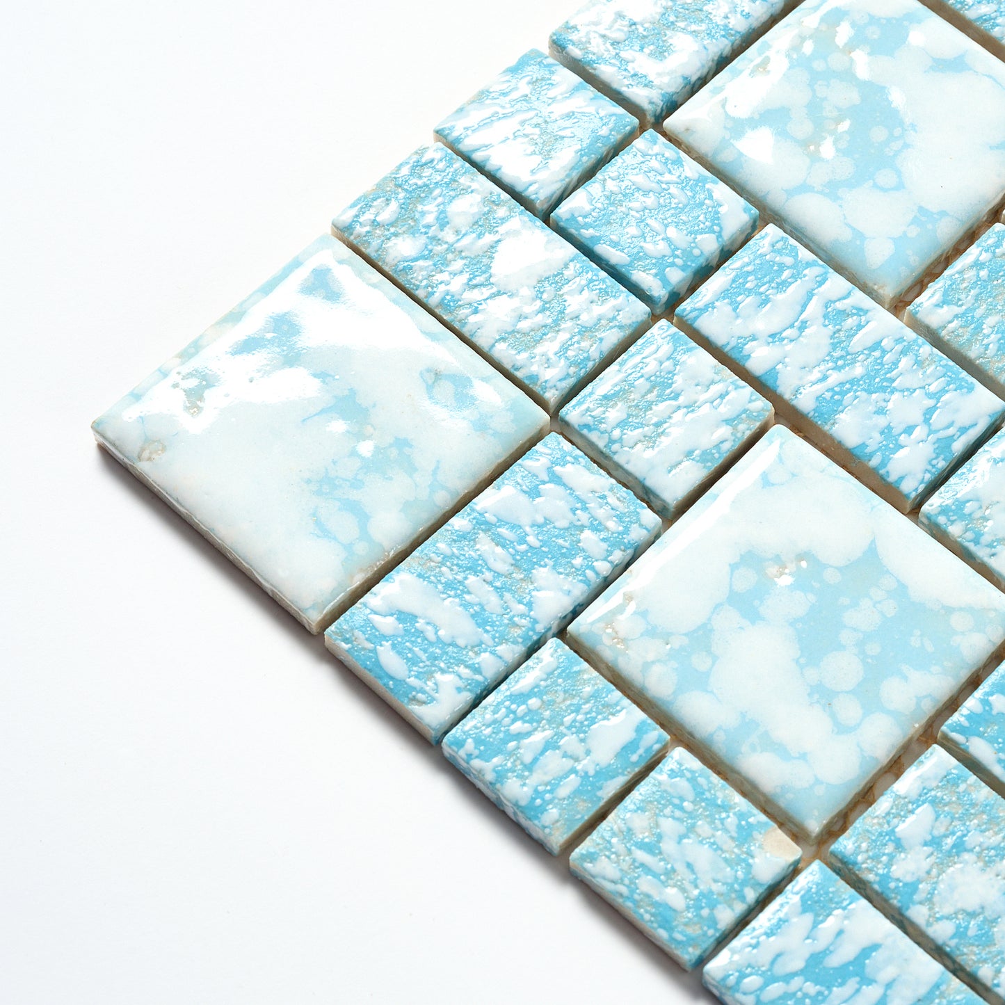 Vintage Blue Random Japanese 1960s Wall Tile