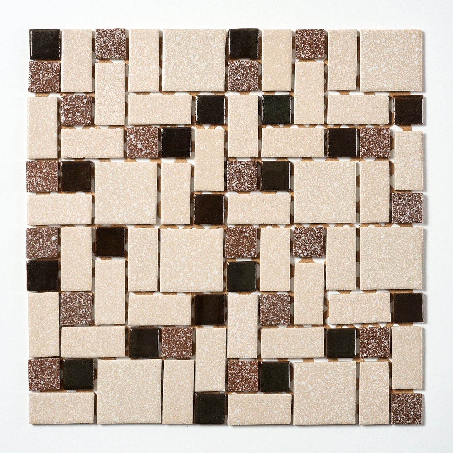 Vintage Brown Random Japanese 1960s Wall Tile, 9 Sq Ft Available