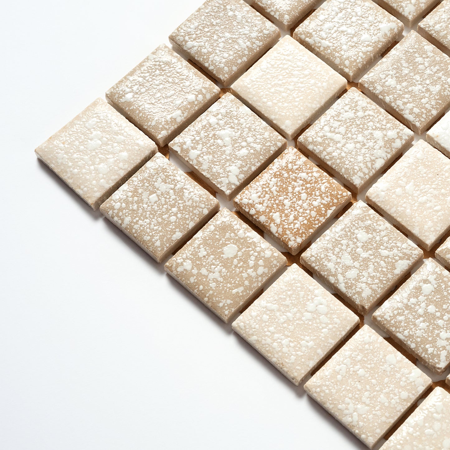 Vintage Light Brown 1" Japanese 1960s Wall Tile