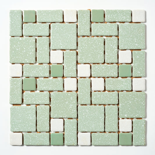 Vintage Green Random Japanese 1960s Wall Tile, 15 Sq Ft Available
