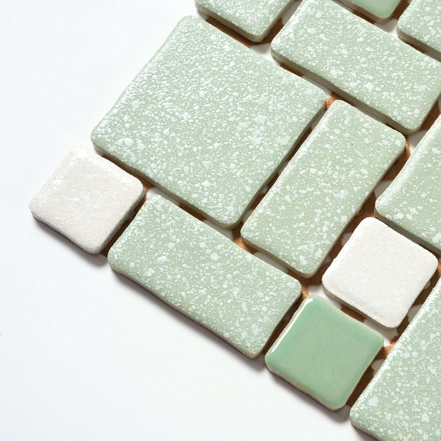 Vintage Green Random Japanese 1960s Wall Tile, 15 Sq Ft Available