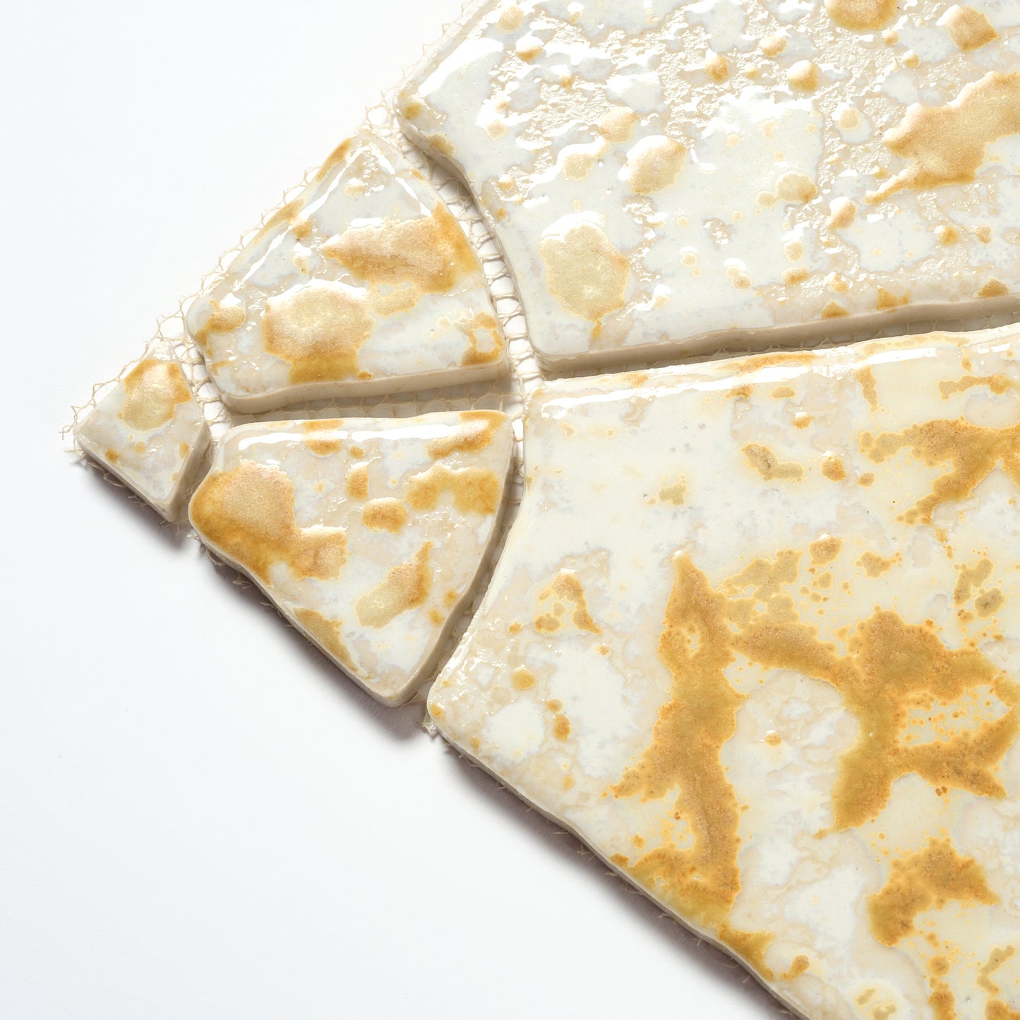 Vintage Gold Splatter Japanese 1960s Wall Tile, 13 Sq Ft Available