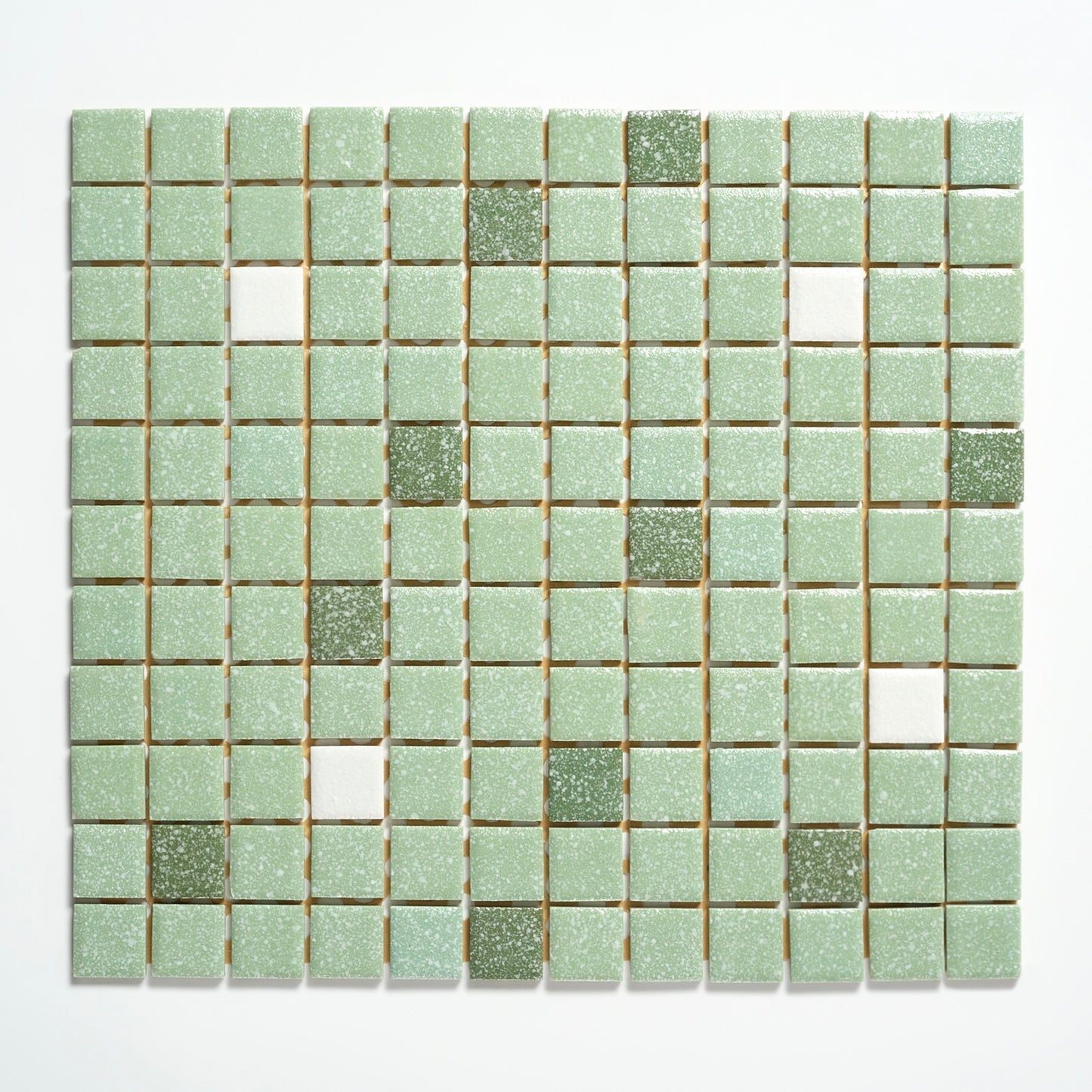 Vintage Light Green 1" Japanese 1960s Wall Tile