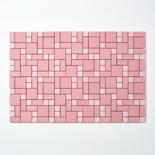 Mosaic Tile Co. 1960s Pink Random Floor Tile, 200 Sq Ft Available - 20 Sq Ft Per Box