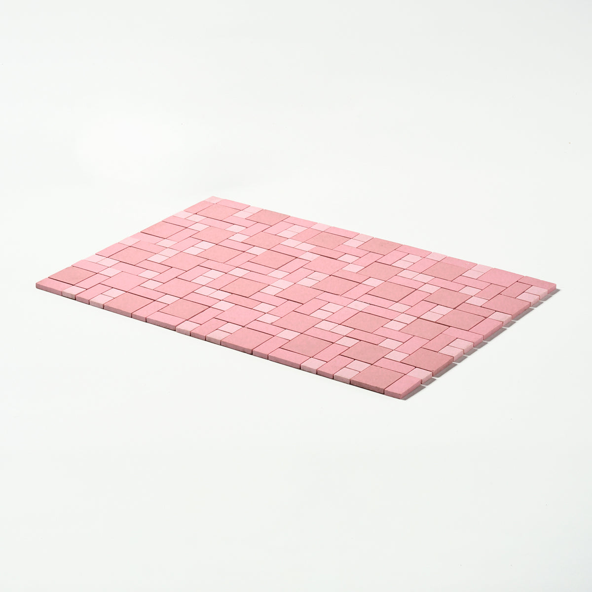 Pink Tile Box Mosaic Tile Co. 1960s Pink Random Floor Tile – Vintage Tile Shop