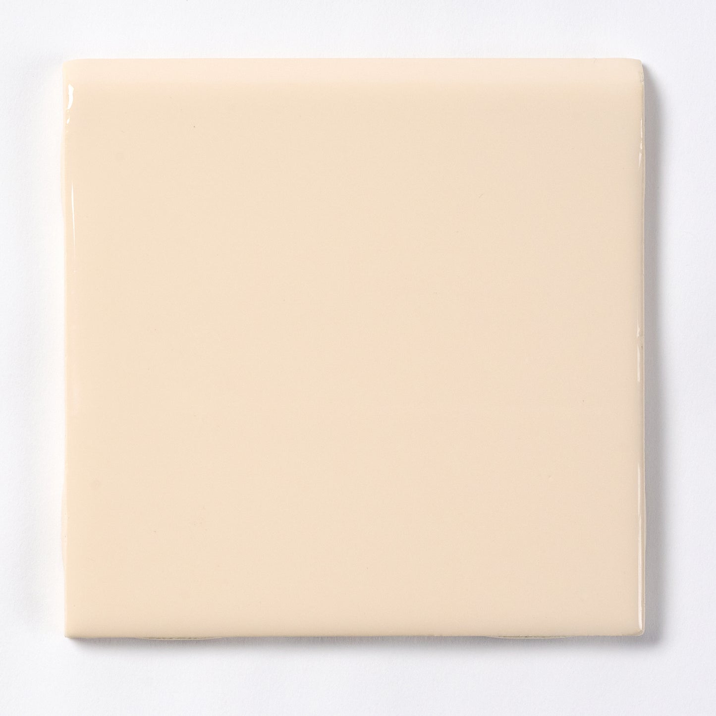 1950s Cedit Ivory Square Bullnose Tile
