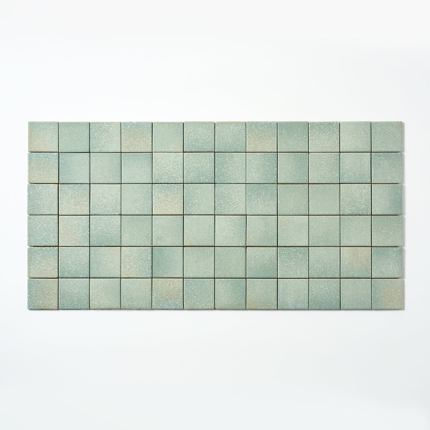 Mosaic Tile Co. 1960s Blue Steel Blue Green Floor Tile, 30 Sq Ft Available