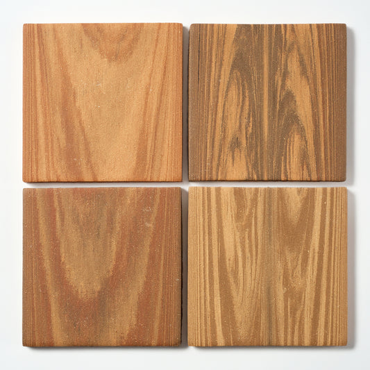 1970s Summitville Tiles Wood Grain Quarry Floor Tile, 30 Sq Ft Available - 10 Sq Ft Per Box