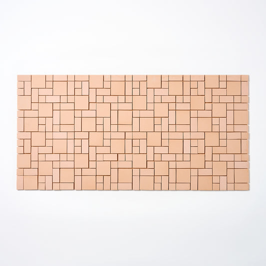 Olean Tile 1950s Buff Block Random Floor Tile, 96 Sq Ft Available - 24 Sq Ft Per Box