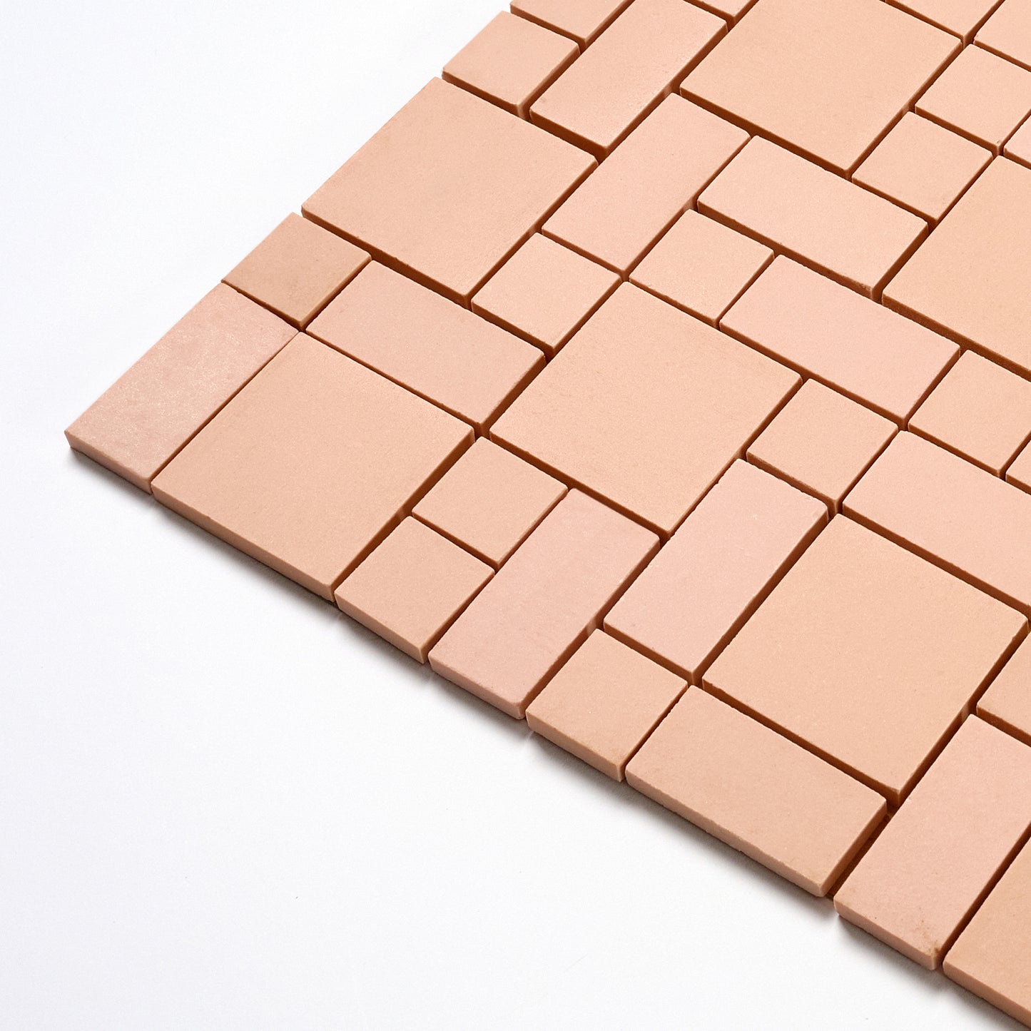 Olean Tile 1950s Buff Block Random Floor Tile, 96 Sq Ft Available - 24 Sq Ft Per Box