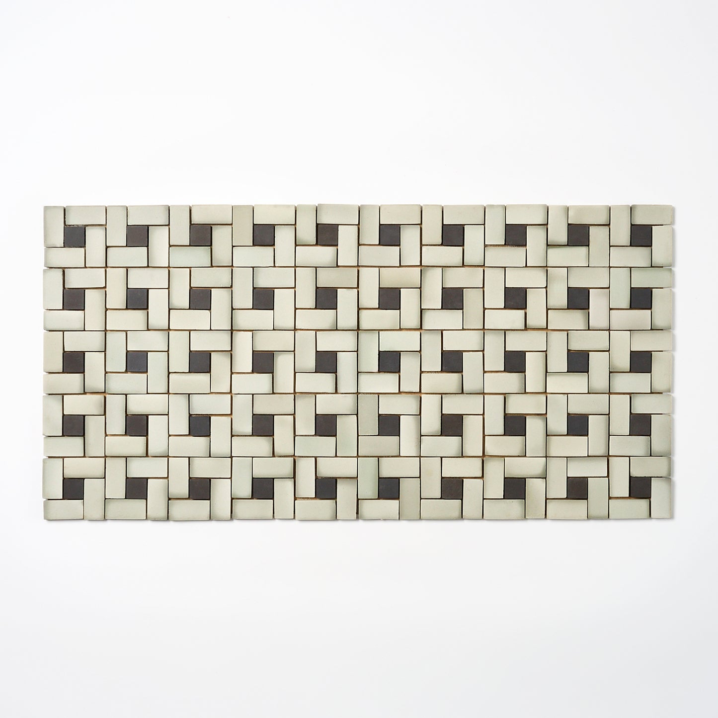 Wheeling Tile Co. 1950s Burnt Spiral Floor Tile, 18 Sq Ft Available