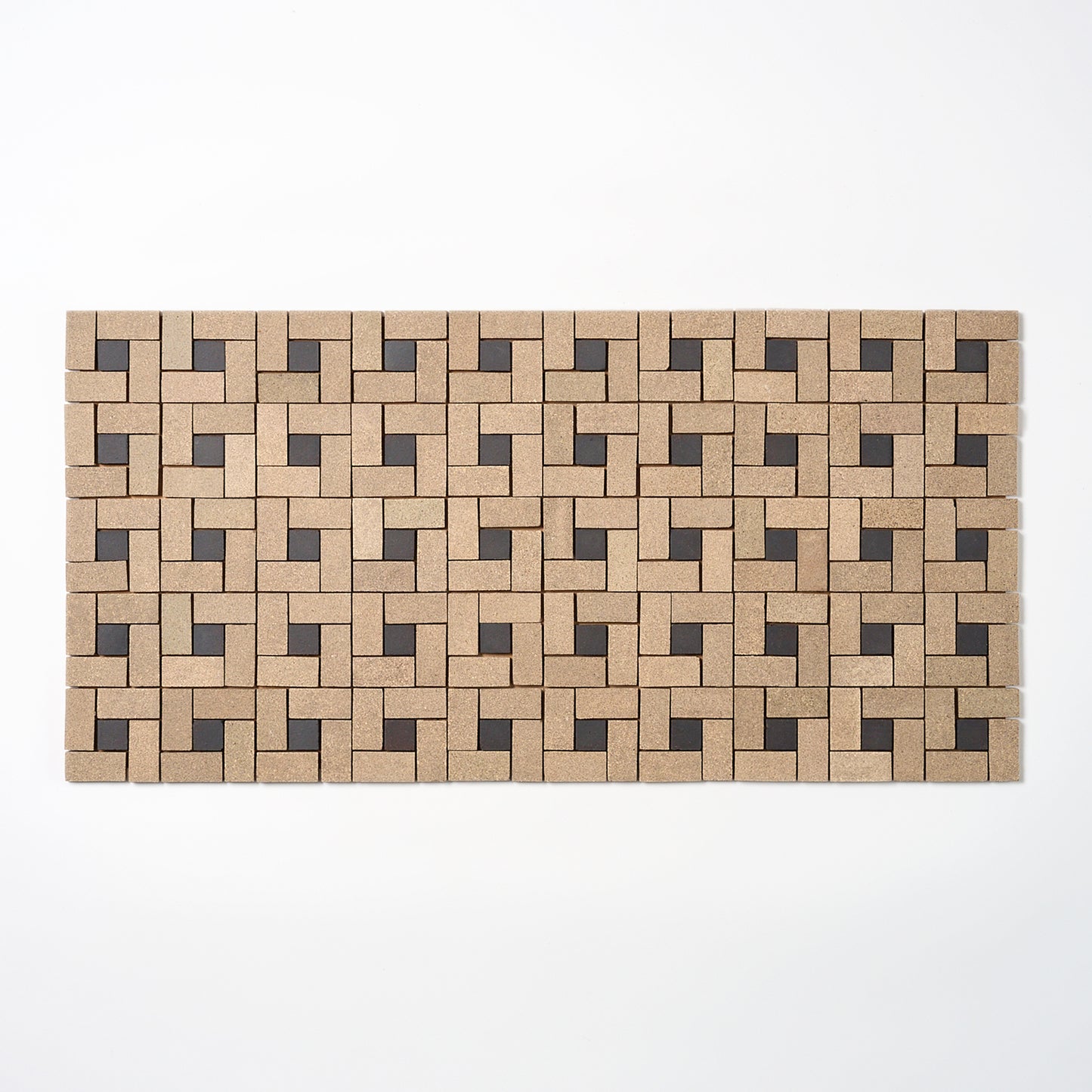 Newtown Tile Co. 1940s Sand Gray/ Black Spiral Floor Tile, 34 Sq Ft Available