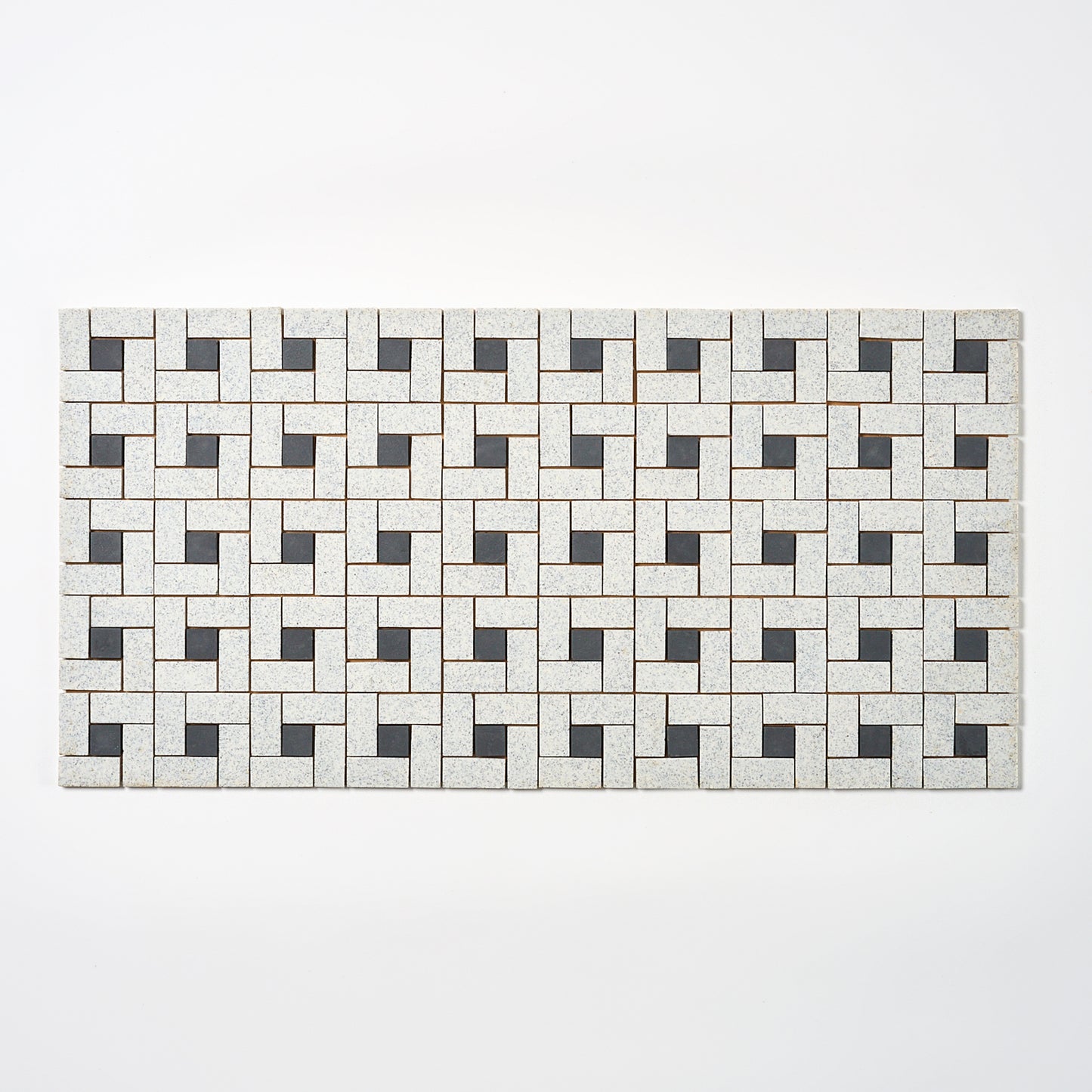 Olean Tile 1940s White & Black Spiral Floor Tile, 144 Sq Ft Available - 18 Sq Ft Per Box