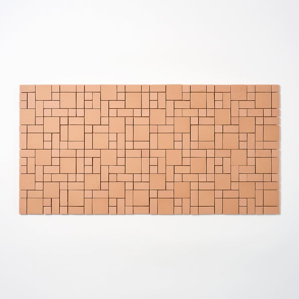 Olean Tile 1950s Dark Peach Block Random Floor Tile, 57 Sq Ft Availabl ...