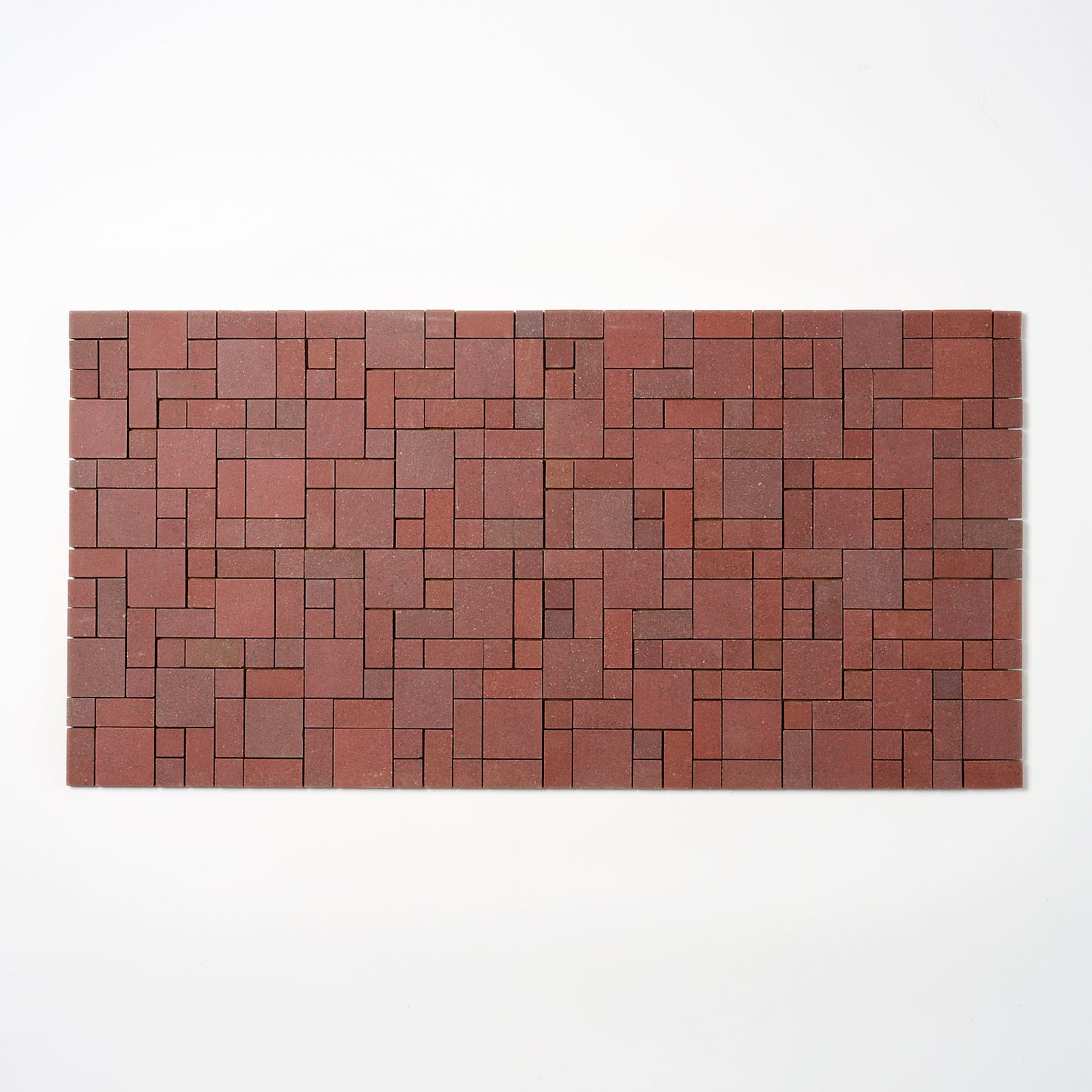 Olean Tile 1940s Maroon Block Random Floor Tile, 21 Sq Ft Available