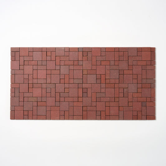 Olean Tile 1940s Maroon Block Random Floor Tile, 21 Sq Ft Available