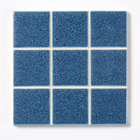1980s American Olean Royal Blue Scored Wall Tile, 16 Sq Ft Available - 8 Sq Ft Per Box