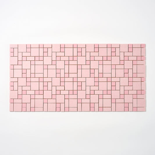 Japanese 1960s Pink & Pink Random Floor Tile, 108 Sq Ft Available - 27 Sq Ft Per Box