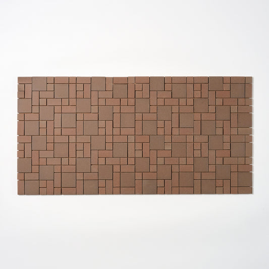 Olean Tile 1950s R. Brown Block Random Floor Tile, 52 Sq Ft Available - 26 Sq Ft Per Box