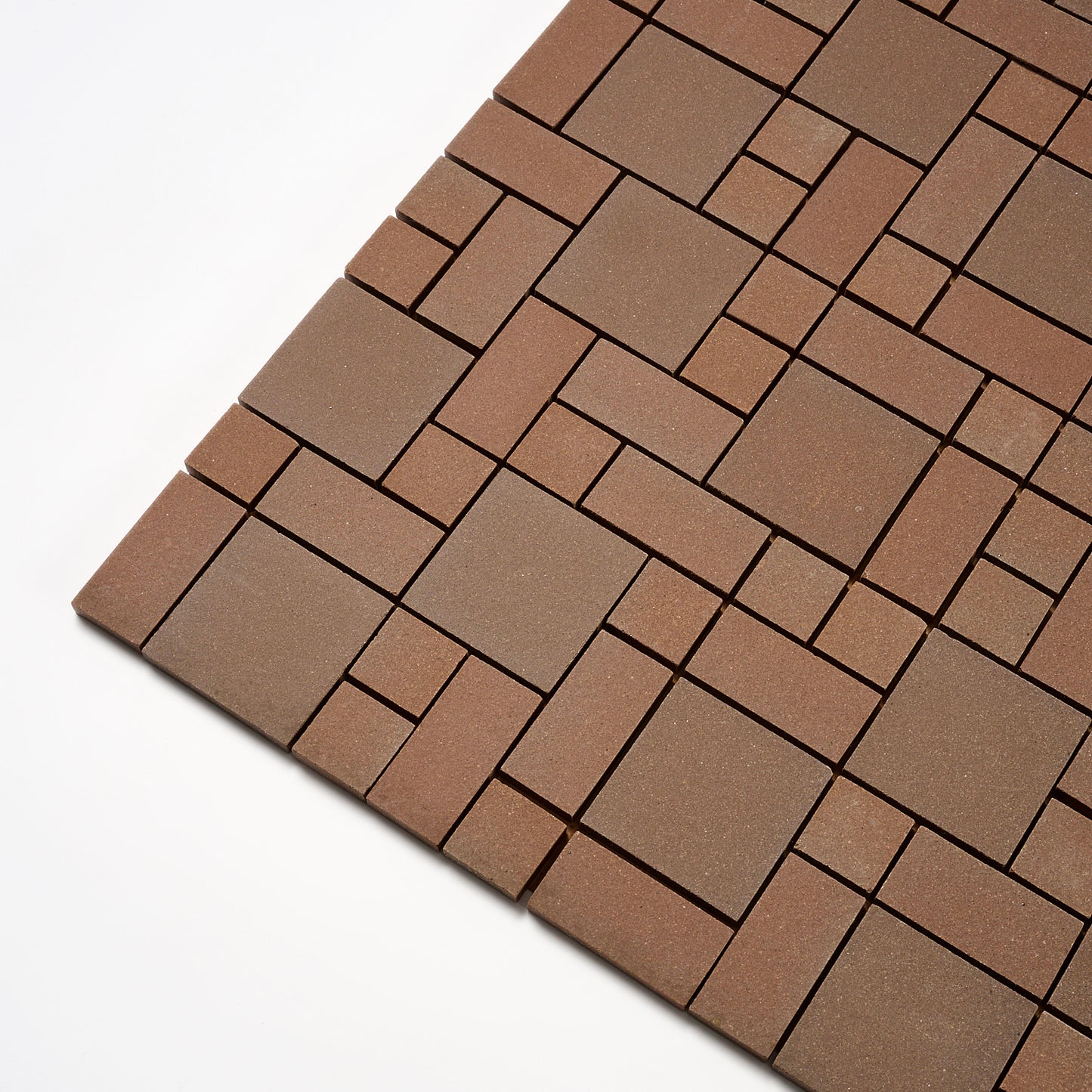 Olean Tile 1950s R. Brown Block Random Floor Tile, 52 Sq Ft Available - 26 Sq Ft Per Box