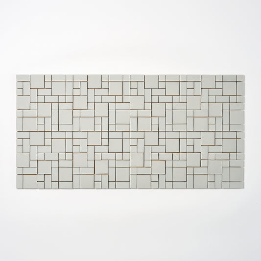 Olean Tile 1950s Light Gray Block Random Floor Tile, 57 Sq Ft Available - 19 Sq Ft Per Box